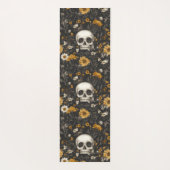 Modern Blossom Skull – Yogamatte mit Stil (Rückseite)