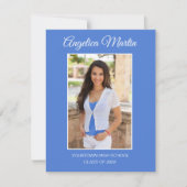 Modern Blue 2 Side Abschluss 3 Foto Class 2022 (Vorderseite)