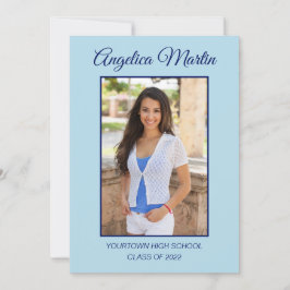 Modern Blue 2 Side Abschluss 3 Foto Class 2022