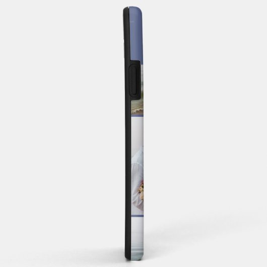 Modern Blue 7 Foto Collage Case-Mate iPhone Hülle (Hinten/Rechts)