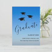 Modern Blue Abschluss Ankündigung