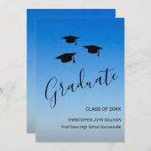 Modern Blue Abschluss Ankündigung