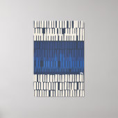 Modern Blue Abstract Geometric Wall Art Leinwanddruck (Vorderseite)