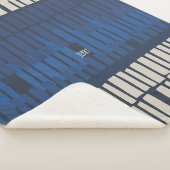 Modern Blue Abstract Geometric Wall Art Sherpadecke (3/4)