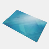Modern Blue Abstrakt Fußmatte (Schrägansicht)