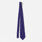 Modern Blue Abstrakt Necktie Krawatte (Rückseite)