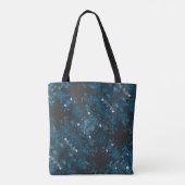 Modern Blue Abstrakt Tasche (Rückseite)