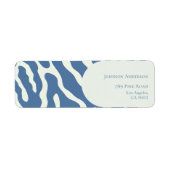 Modern blue and cream abstract Pattern graduation (Vorne)