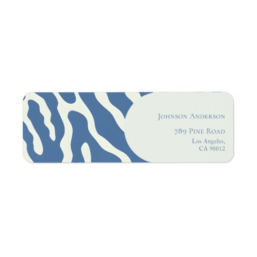 Modern blue and cream abstract Pattern graduation (Vorne)