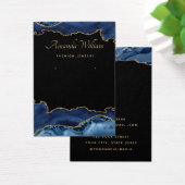 Modern Blue and Gold Agar Ohrring-Display-Karte (Schreibtisch)