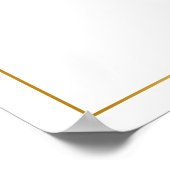 Modern Blue and Gold Certificate of Appreciation P Poster (Ecke)