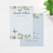 Modern Blue Aquarell Ohrkarte (Schreibtisch)