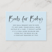 Modern Blue Baby Dusche Buchungsanfrage Begleitkarte (Vorderseite)