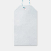 Modern Blue Balloon Eucalyptus Baby Boy Vielen Dan Geschenkanhänger (Rückseite)