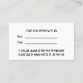 Modern Blue Beruflich Dentin Terminalkarte Terminkarte (Rückseite)