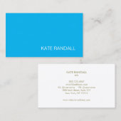Modern Blue Beruflich Visitenkarte (Vorne/Hinten)