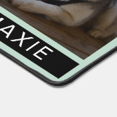 Modern Blue Best Dog Mama je 3 Fotomaterial Schreibtischunterlage (Ecke)