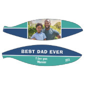 Modern Blue Best Vater Ever Foto Pater Basketball (Panele)