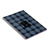 MODERN BLUE Black NIEDLICH Spiral Foto Notebook Notizblock (Rechte Seite)