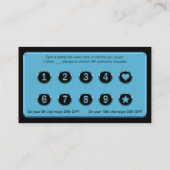 Modern Blue Business Rewards Promo bietet Kunden Treuekarte (Rückseite)