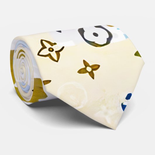 modern blue camouflage krawatte (Gerollt)