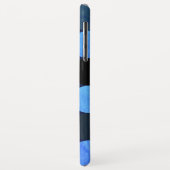 Modern Blue Circles & Monogram Case-Mate iPhone Hülle (Hinten/Links)