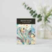 Modern Blue Colorful Marble Jewelry Display Card Visitenkarte (Stehend Vorderseite)