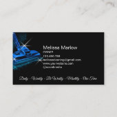 Modern Blue Commercial House Cleaning Service Visitenkarte (Rückseite)