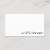 Modern Blue Corner Plumbing Business Card Visitenkarte (Rückseite)