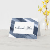 Modern Blue Danke Card Karte (Gelbe Blume)