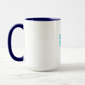 Modern Blue Dog Papa Tasse (Links)