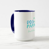 Modern Blue Dog Papa Tasse (Vorderseite Links)