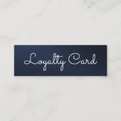 Modern Blue Elegante Treuekarte (Vorderseite)
