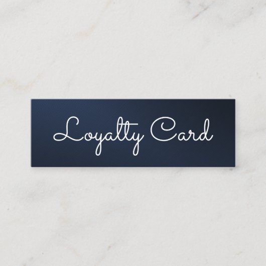 Modern Blue Elegante Treuekarte (Vorderseite)