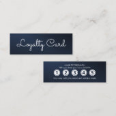 Modern Blue Elegante Treuekarte (Vorne/Hinten)