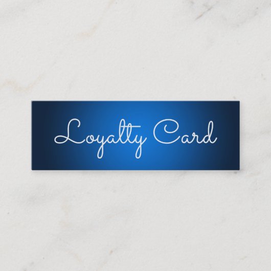 Modern Blue Elegante Treuekarte (Vorderseite)