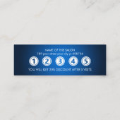 Modern Blue Elegante Treuekarte (Rückseite)