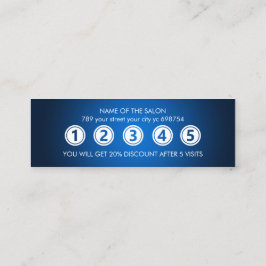 Modern Blue Elegante Treuekarte