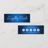 Modern Blue Elegante Treuekarte (Vorne/Hinten)