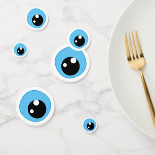 Modern Blue Evil Eye Protection Geburtstag Konfetti