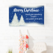 Modern Blue Fir Tree Weihnachten Banner (Insitu)