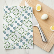 Modern Blue Floral