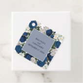 Modern Blue Floral Watercolor Geschenkanhänger (Beispiel)