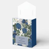 Modern Blue Floral Watercolor Geschenkschachtel (Geöffnet)