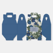 Modern Blue Floral Watercolor Geschenkschachtel (Ungeklappt)