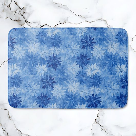 Modern Blue Frost Badematte