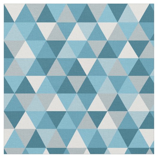 Modern Blue Geometric | Material Stoff (Nahaufnahme)