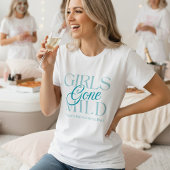 Modern Blue Girls Gone Milde Wellness-Center Bache T-Shirt