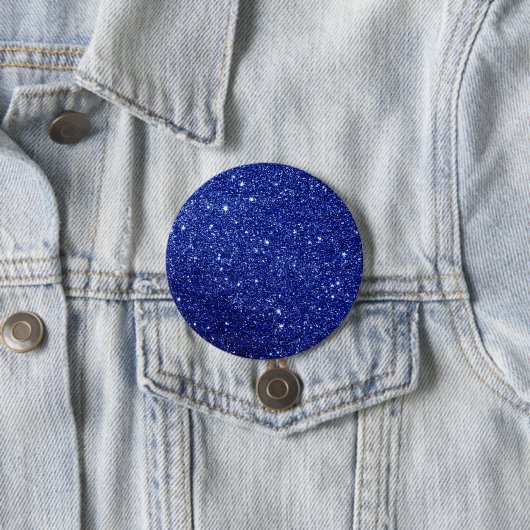 Modern Blue Glitzer Button (Beispiel)