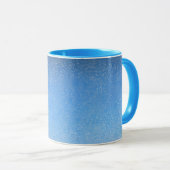Modern Blue Glitzer Combo Tasse (VorderseiteRechts)